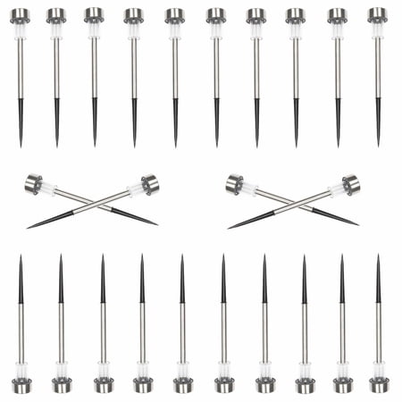 Zimtown 24pcs Lawn Lamps Solar Outdoor LED Light, Stainless Steel Path Walkway Lights for Landscape, Patio Pathways