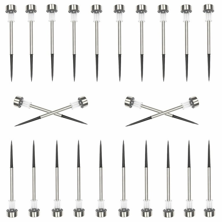 Zimtown 24pcs Solar Outdoor LED Light, Stainless Steel Path Walkway Lights for Landscape, Patio Pathways Zimtown 24pcs Solar Outdoor LED Light, Stainless Steel Path Walkway Lights for Landscape, Patio Pathways