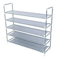 thumbnail image 1 of Zimtown 25 Pairs Shoe Rack,  Organizer Storage Shoes Shelves Space 5 Tier Racks, Gray, 1 of 8