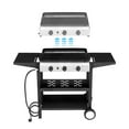 thumbnail image 1 of Zimtown Tabletop 3-Burner White Propane Gas Grill, 1 of 7