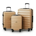 thumbnail image 1 of Zimtown 3 Piece Luggage Sets, ABS+PC Expandble Hardside Suitcase TSA Lock Lightweight Durable Spinner Luggage, Yellow, 1 of 10