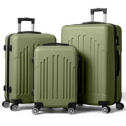 Zimtown 3-Piece Nested Spinner Luggage Set, Sage Green