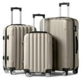 thumbnail image 1 of Zimtown 3 Piece Nested Spinner Suitcase Luggage Set With TSA Lock Champagne Gold, 1 of 14