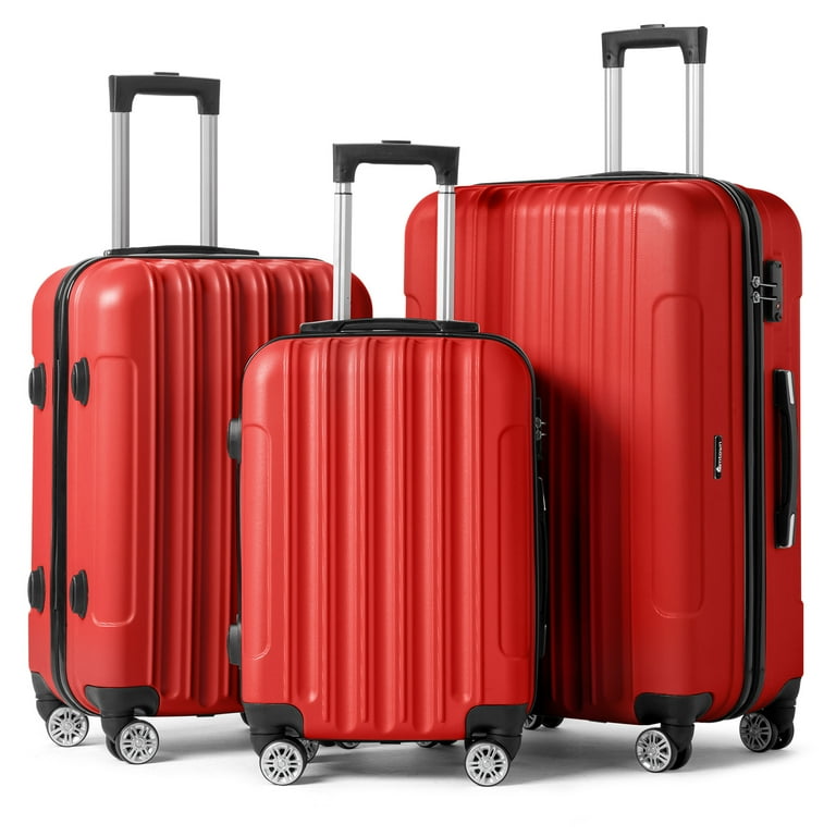 Zimtown 3 Piece Nested Spinner Suitcase Luggage Set With TSA Zimtown 3 Piece Nested Spinner Suitcase Luggage Set With TSA