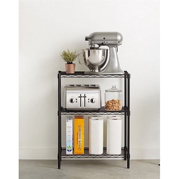 Zimtown 3-Tier Wire Shelving Rack Unit Garage Kitchen Storage Organizer