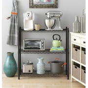 Zimtown 3-shelf Wire Shelving, Adjustable Storage Rack Unit, Microwave Bakers Rack Garage Kitchen Organizer, Capacity for 200 lbs