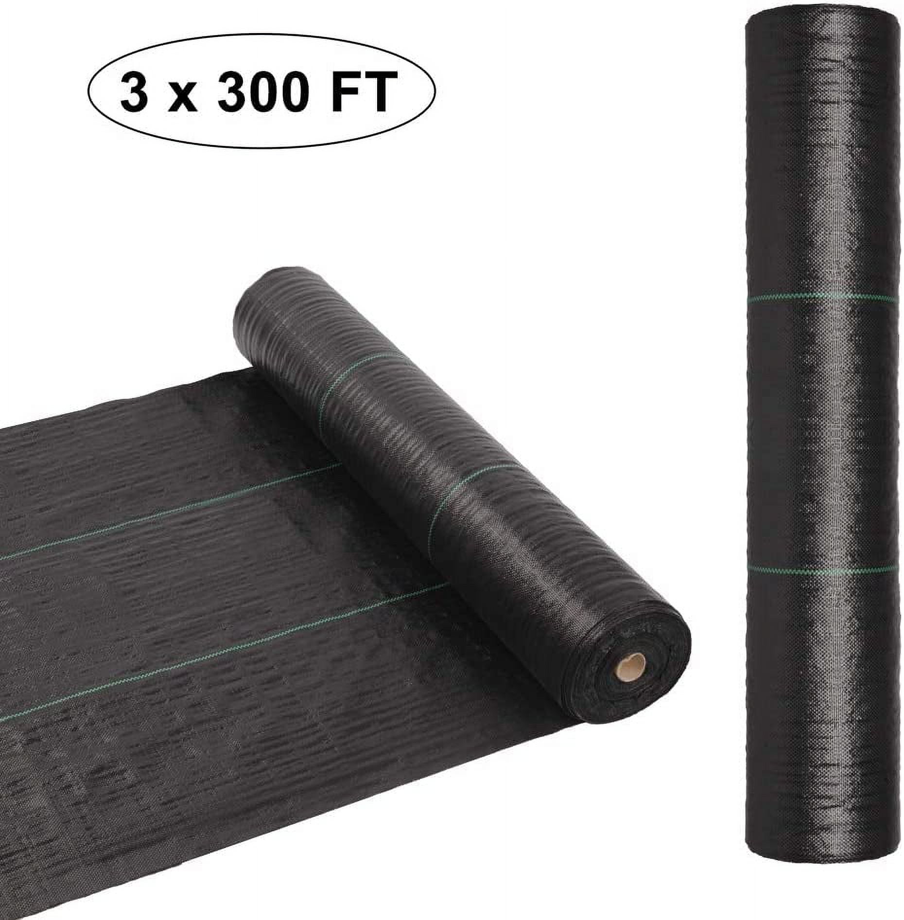 Zimtown 3 x 300 ft Landscape Fabric, Ground Cover Weed Barrier