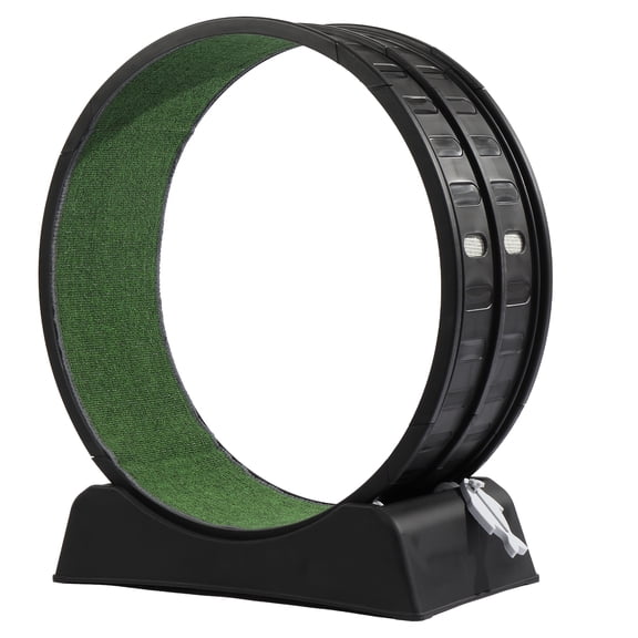 Zimtown 31in Cat Exercise Wheel, Carpeted Treadmill for Daily Exercise and Weight Loss, Black