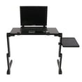thumbnail image 1 of Zimtown 360° Adjustable Folding Bed Table Laptop Notebook Desk Table Fan Hole Stand Bed Tray, 1 of 5