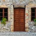 thumbnail image 1 of Zimtown 39" x 35.4 " Patio Polycarbonate Window Awning Front Door Black, 1 of 6