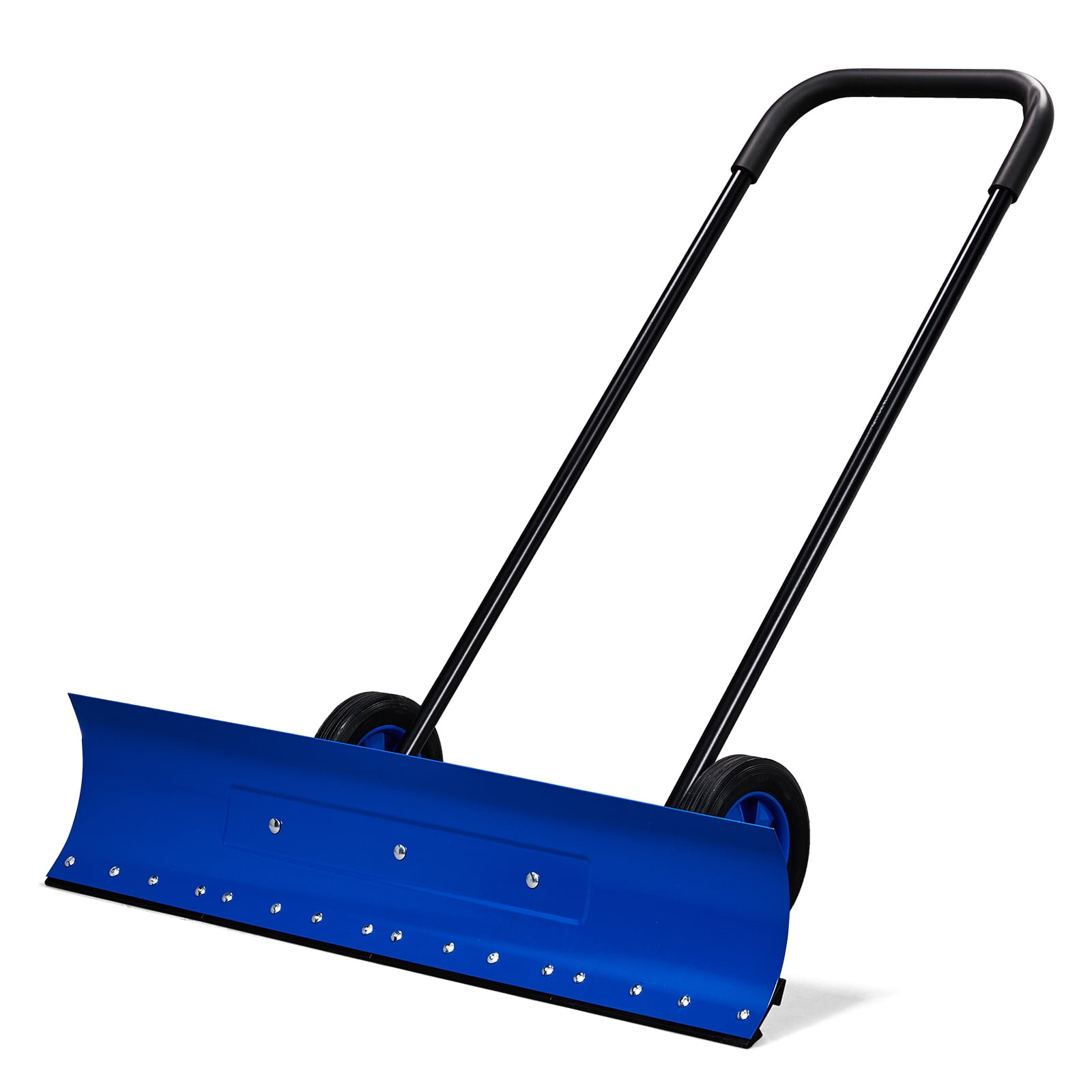 Zimtown 39in Snow Pusher Shovel with Wheels, Adjustable, Driveway