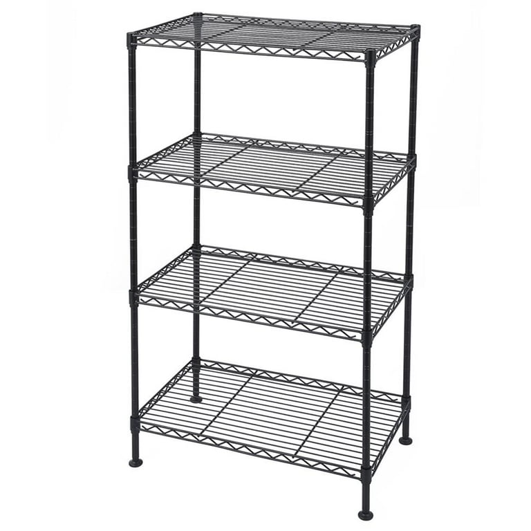 Zimtown 4 Tier Shelves Wire Shelving Rack Shelf Adjustable Unit Garage Kitchen Storage Zimtown 4 Tier Shelves Wire Shelving Rack Shelf Adjustable Unit Garage Kitchen Storage