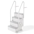 thumbnail image 1 of Zimtown 4-Step Above Ground Pool Ladder, Gray Plastic Entry Steps for Easy Pool Access, 1 of 6