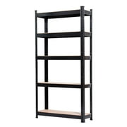 Zimtown 5-Shelf Shelving Storage Unit Wire Storage Rack 27.5"L x 12"W x 59"H, Capacity for 1500 lbs