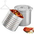 thumbnail image 1 of Zimtown 50qt Fryer Pot Turkey Pot Boil Pot Kit Stainless Steels, 1 of 7
