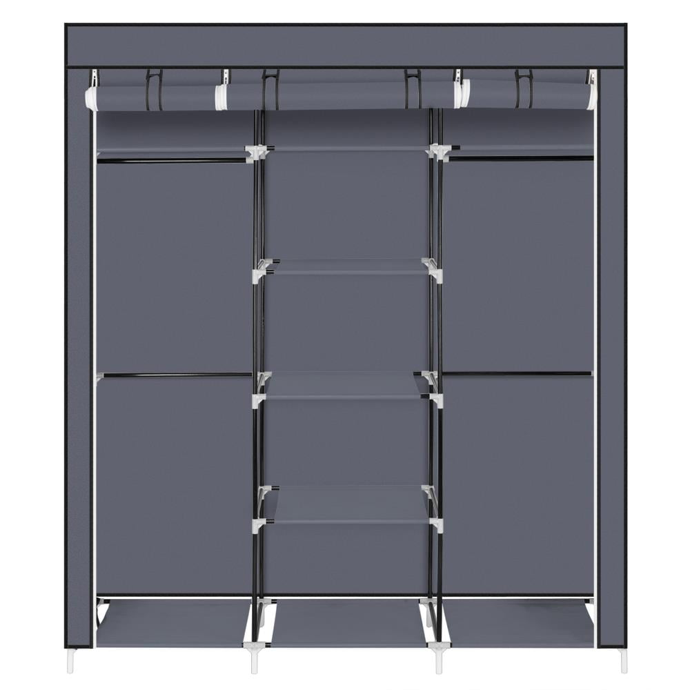 “My closet” Easy Track 4-ft to 8-ft W x 7-ft H Weathered Grey Solid