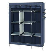 Zimtown 69" Portable Closet Wardrobe Clothes Rack Storage Organizer, Blue