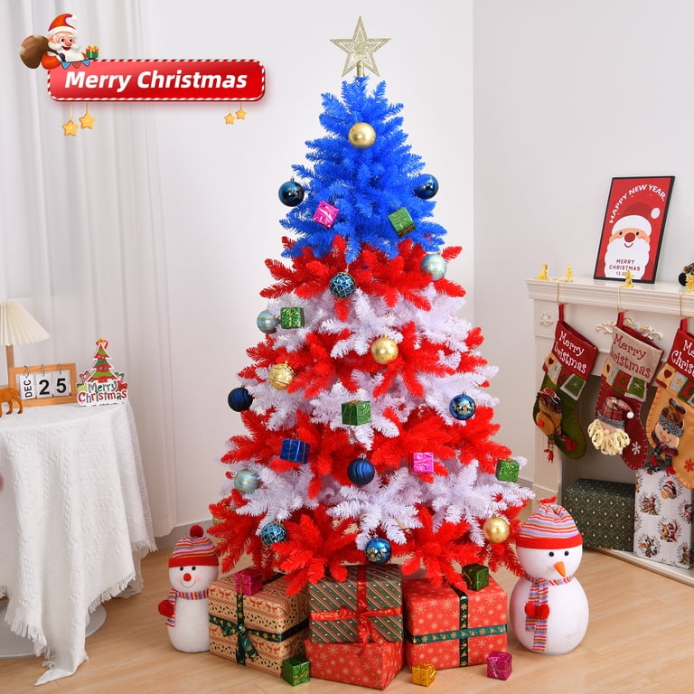 Zimtown 7.5ft Traditional Christmas Tree 900 Tips, Easy Assemble