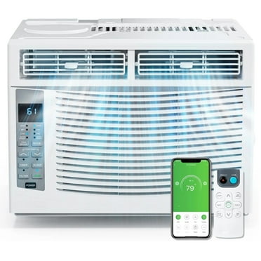 Zimtown 6000BTU 115V Window Air Conditioner With Remote Control, WIFI White