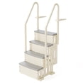 thumbnail image 1 of Zimtown 4-Step Above Ground Pool Ladder, Begie&Gray Plastic Entry Steps for Easy Pool Access, 1 of 6