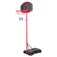 thumbnail image 1 of Zimtown Adjustable Basketball Stand Goal Height 5.2ft to 7.2ft, Indoor/Outdoor Kids Youth Exercise Basketball Hoop Backboard Rim, with Wheels for Portable, 1 of 14