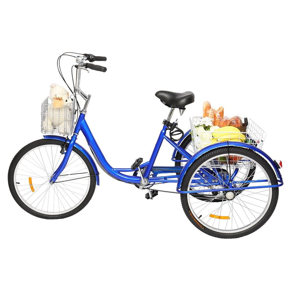 Zimtown Adult Tricycle 24″ Wheels, 7 Speed Tricycle, for Women Men Sansujyuku sansujyuku.com