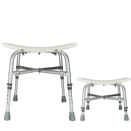 Zimtown Aluminum Adjustable Height Bath and Shower Chair Bariatric Shower Bench Seat