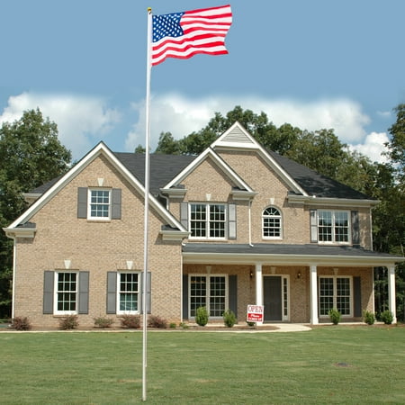 Zimtown American Flag Flagpole Kit 25ft USA, American Flags Sectional Flag for Outdoor Decoration price history and forecast - Zimtown