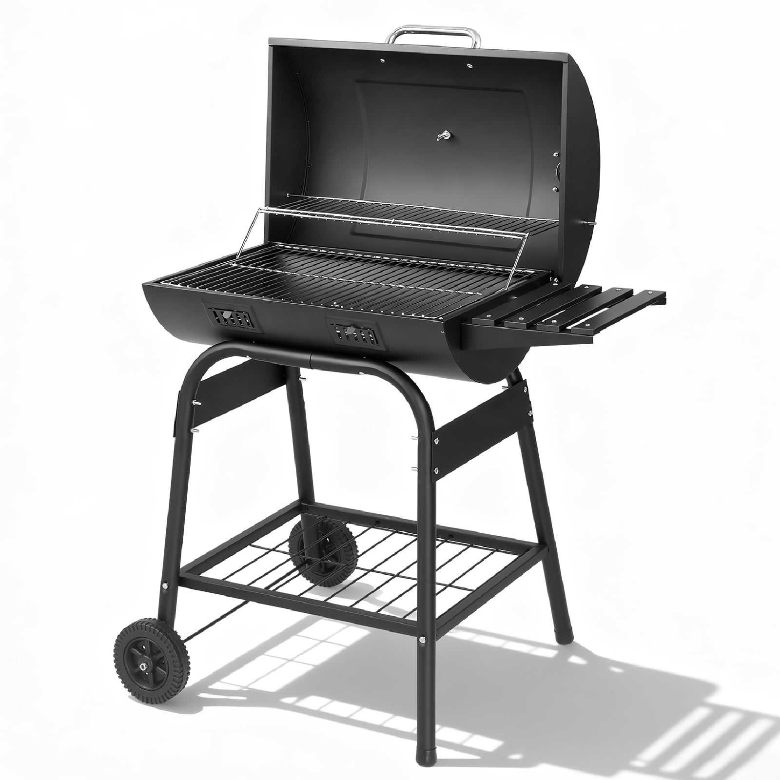 Zimtown BBQ Charcoal Grill Outdoor Barbecue Pit Barrel Charcoal Grill Smoker for Patio Backyard