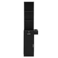 thumbnail image 1 of Zimtown Barber Station Cabinet Wooden Hair Styling Storage Locker Beauty Salon Equipment, Black, 1 of 9