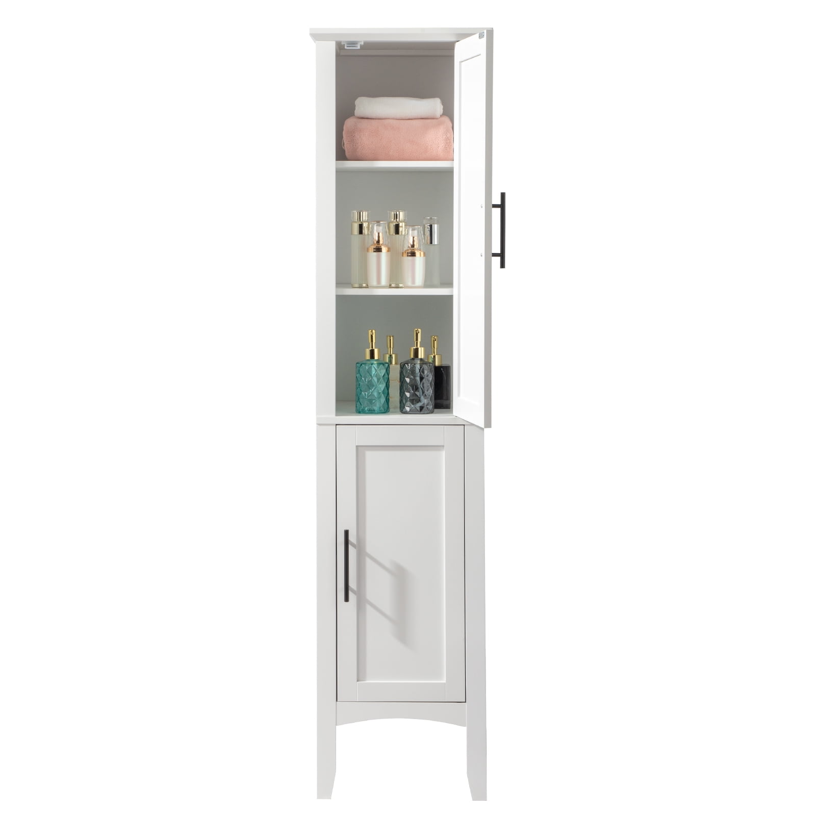 Zimtown Bathroom Narrow Tall Storage Freestanding Kitchen Side