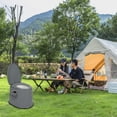 thumbnail image 1 of Zimtown Camping Toilet with Detachable Bucket and Toilet Paper Holder Grey, 1 of 7