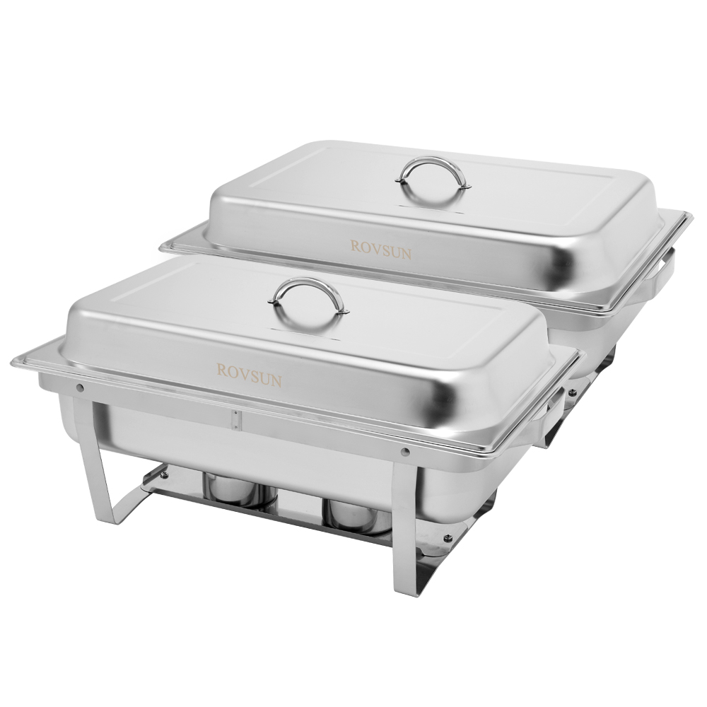 Zimtown Chafing Dish Buffet Set, 8 Qt Stainless Steel Chafer Set
