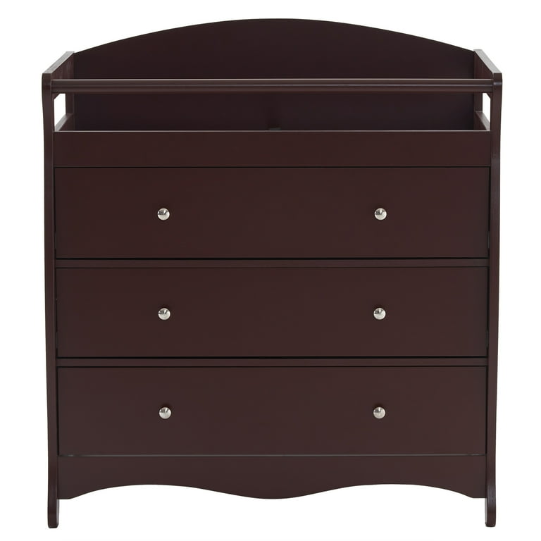 Dark brown changing table hot sale
