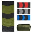 thumbnail image 1 of Zimtown Cold Weather Rectangular Sleeping Bag - Lightweight Camping Essential with Storage Bag, Use for  42-68 ℉, Army Green, 1 of 9