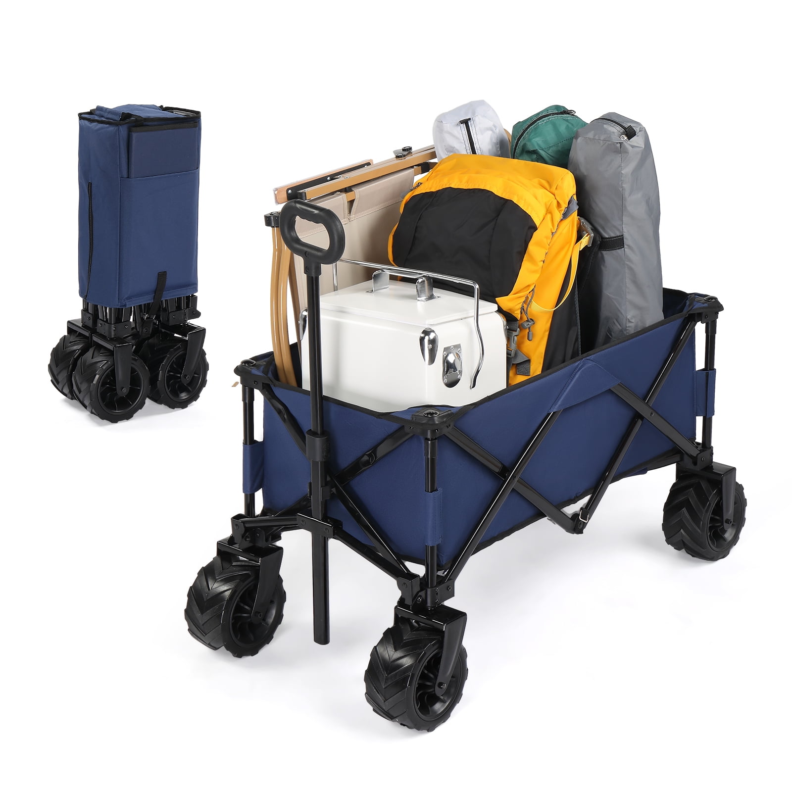 Zimtown Collapsible Wagon Folding Wagon Heavy Duty Utility Wagon Cart