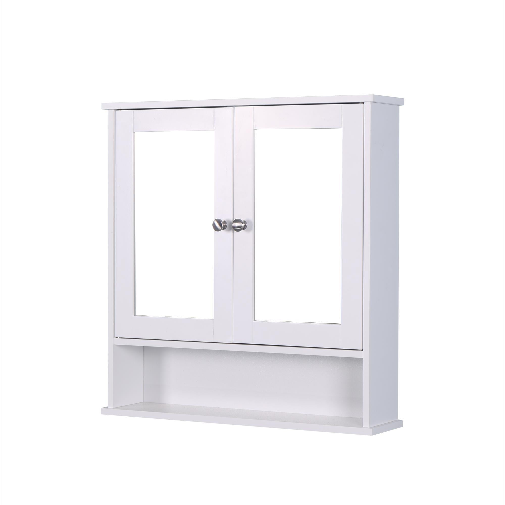 Zimtown Double Door Bathroom Wall Wall Mount Medicine