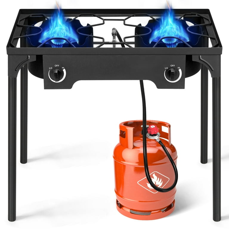 Zimtown 2-Burner Outdoor Stove, 150,000 BTU Propane Double Burner