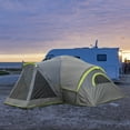 thumbnail image 1 of Zimtown Family Camping Tents 10 People Three Rooms Polyester Cloth Fiberglass Poles Dark Gray, 1 of 9