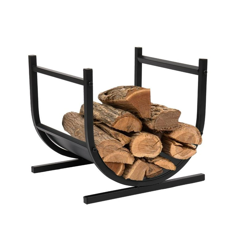 Zimtown Outdoor Firewood Racks Steel Wood Storage Log Rack Holder Black Zimtown Outdoor Firewood Racks Steel Wood Storage Log Rack Holder Black