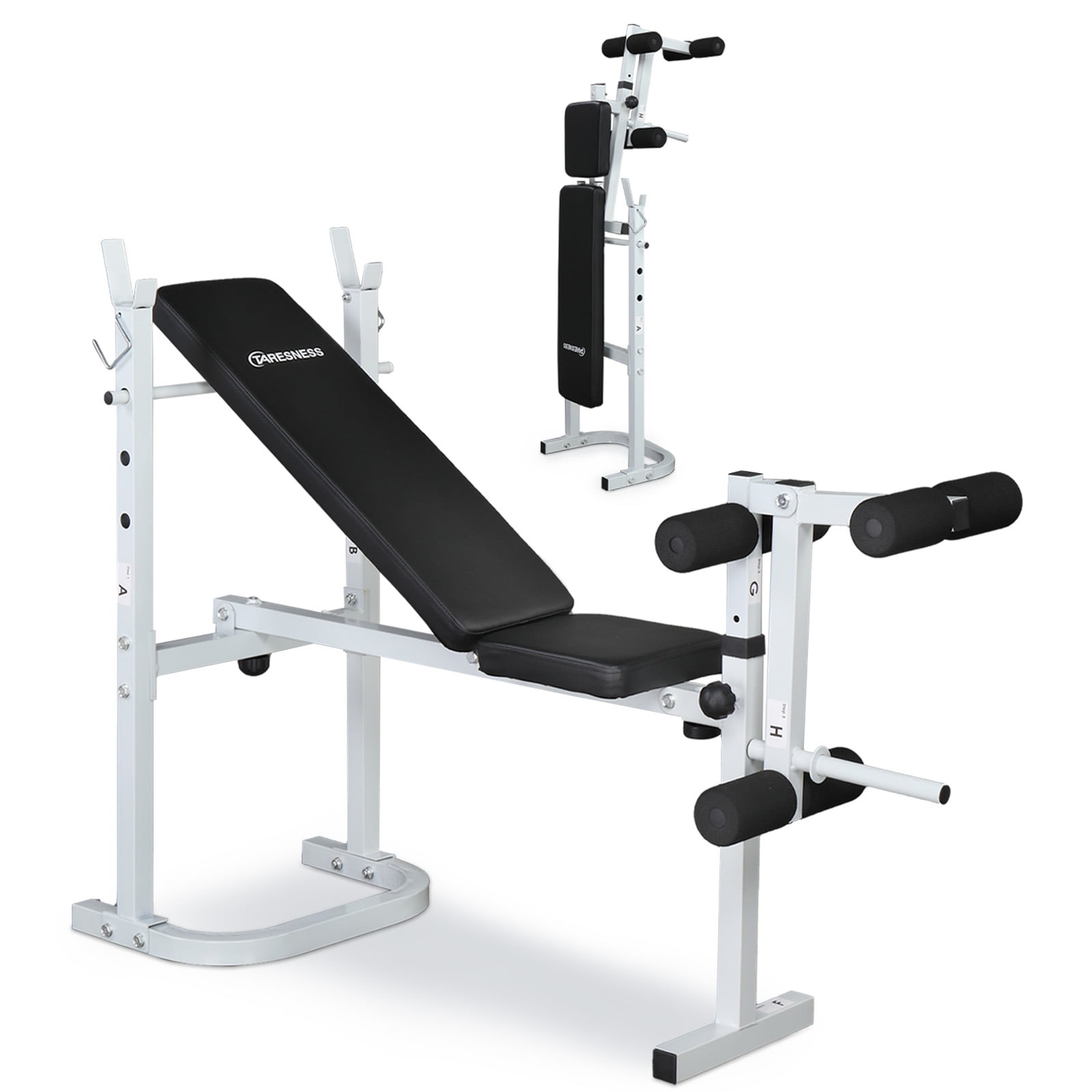 with Adjustable and set, Bench for Curl Olympic Multi-Functional Developer, Bench, Folding Training Zimtown Professional Leg Weight Weight Lifting Workout Strength Preacher