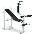 thumbnail image 1 of Zimtown Folding Olympic Weight Bench, Adjustable Professional Multi-Functional Workout Bench set, for Weight Lifting and Strength Training, 1 of 5