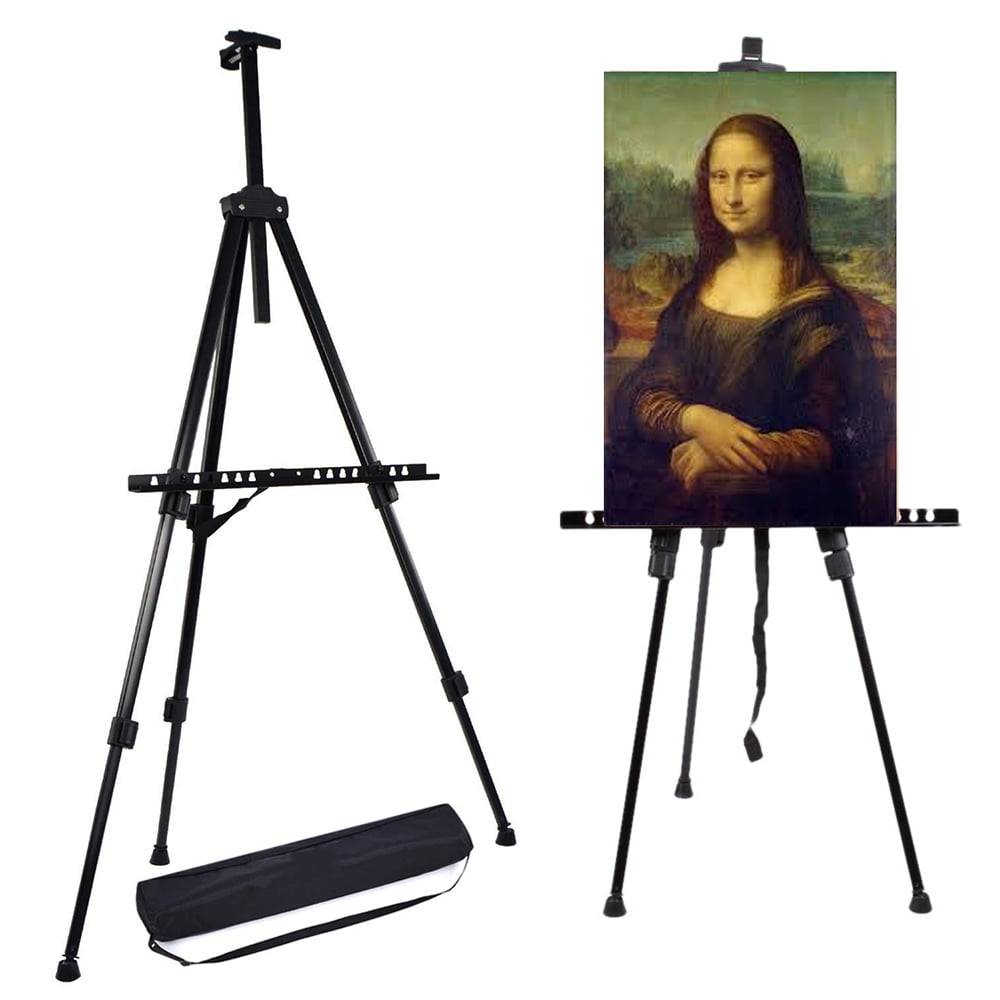 Display Black Easel Stands - Artist Instant Tripod Collapsible Portable  Floor Easels - Adjustable Art Poster Easy Folding Aluminium Alloy Stand For  Display Show, Wedding, Painting - Temu Philippines