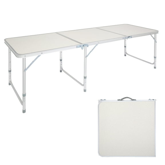 Zimtown Folding Table Portable Aluminium Alloy Indoor Picnic Party Dining Camp Tables