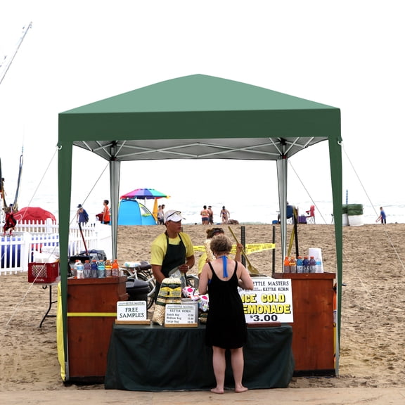 Zimtown Folding Tent Waterproof Folding Tent Green 6'x6 ft Green