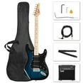thumbnail image 1 of Zimtown Full Size Electric Guitar for Beginner with 20 Watt Amp and Accessories,Dark Blue with Black Pickguard, 1 of 7