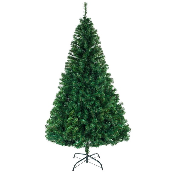 Zimtown Artificial Green Christmas Tree 8ft W/Stand Bushy 1138 Branches Xmas Decor