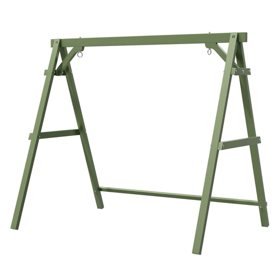 Zimtown Green Wood Porch Swing Stand, 5FT A-Frame Design 600lb Weight Capacity Outdoor Use