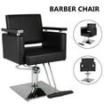 thumbnail image 1 of Zimtown Hydraulic Barber Chair, 360Â°Swivel Heavy Duty Beauty Salon Chair, with Footrest, Wooden Armrest, for Hair Cutting, Styling, 1 of 11