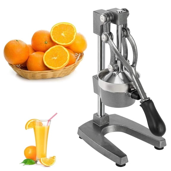 Zimtown Manual Juicer, Juice Squeezer, Hand Press Juicer Machine, Heavy Duty, Gray
